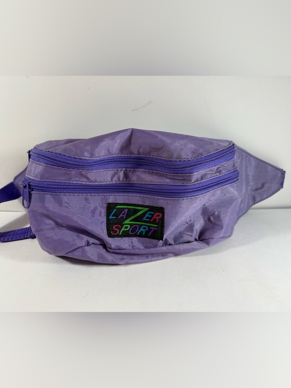 Vintage 90s Lazer Sport Fanny Pack Purple Nylon Waist Bag Sassy Bags 1094 Retro